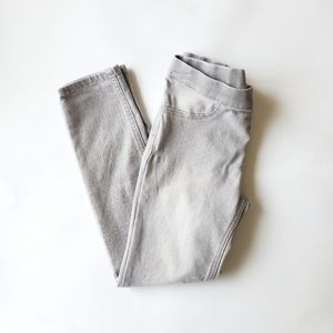 H&M Girl's Gray Denim Leggings - Size 6/7